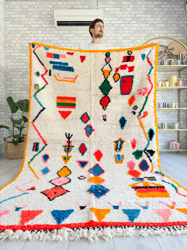 Colorful Berber rug 150 x 247 cm - n°939