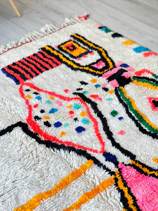 Colorful Berber carpet - n°521